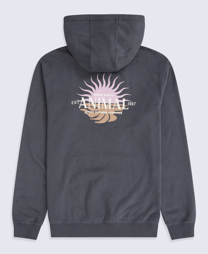 River Mens Hoodie - Alloy Grey