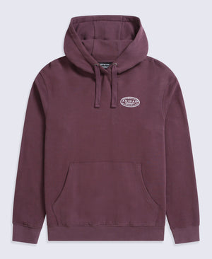 River Mens Hoodie - Berry