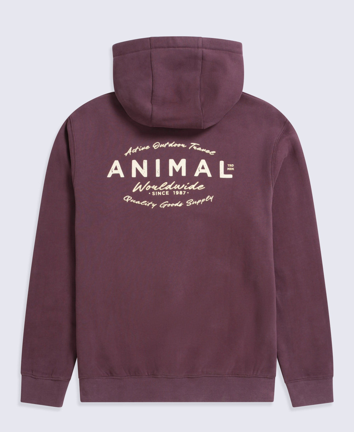 River Mens Hoodie - Berry