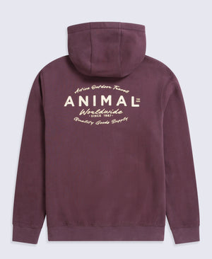 River Mens Hoodie - Berry