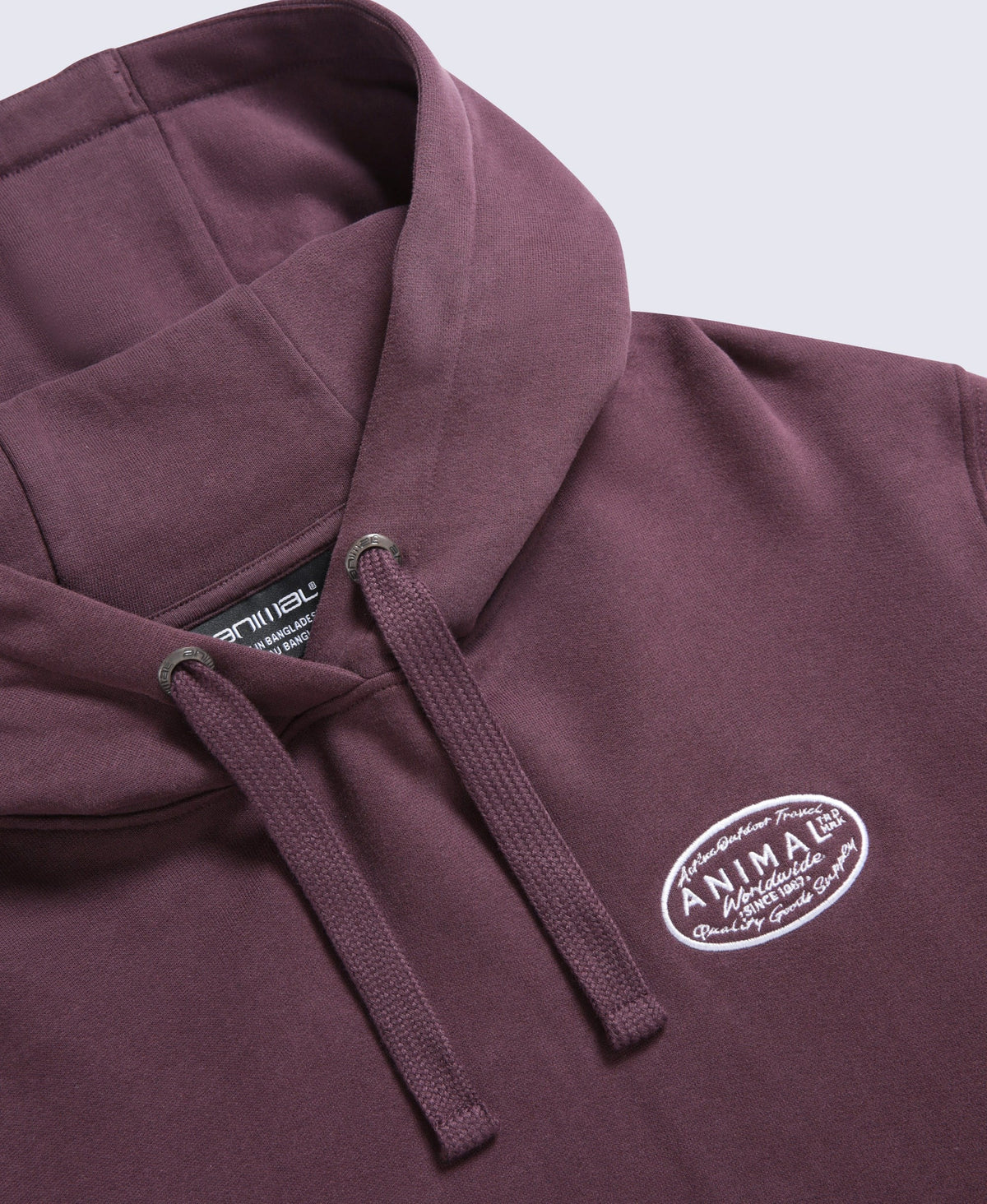 River Mens Hoodie - Berry