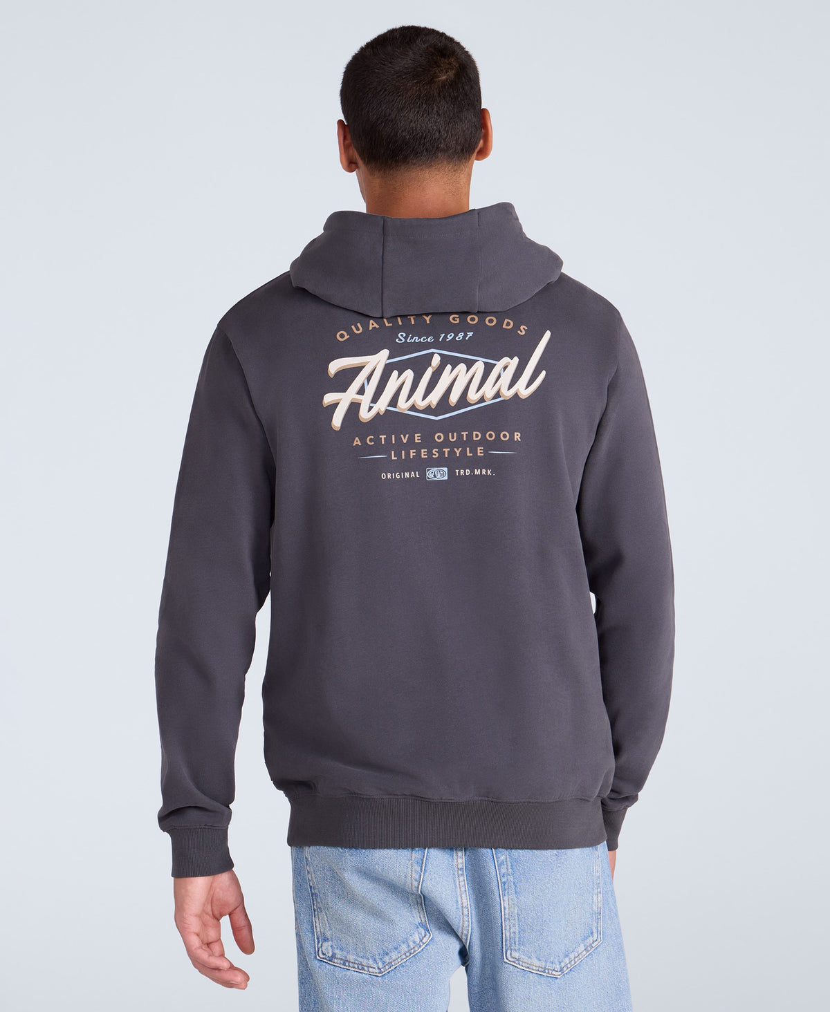 River Mens Hoodie - Black