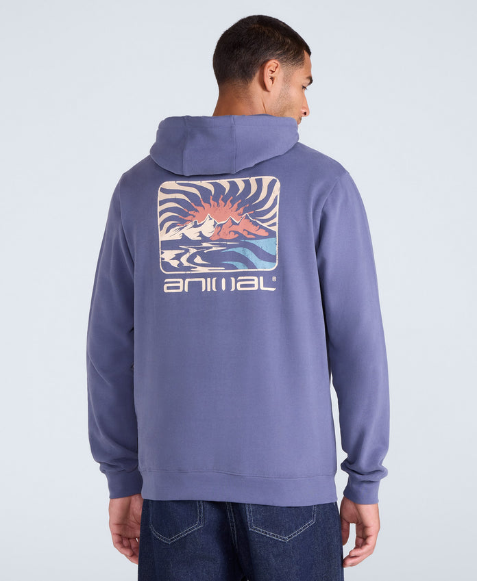 River Mens Hoodie - Corn Blue