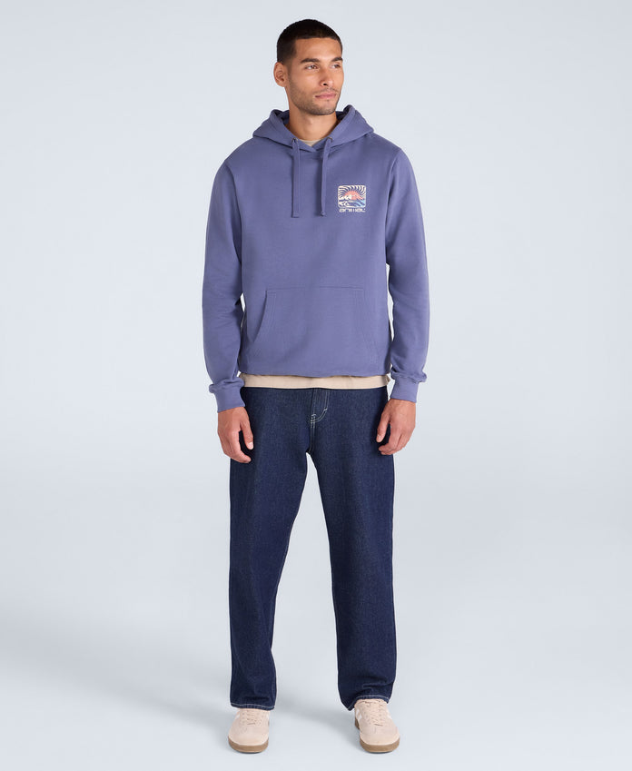River Mens Hoodie - Corn Blue