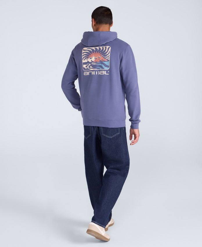 River Mens Hoodie - Corn Blue