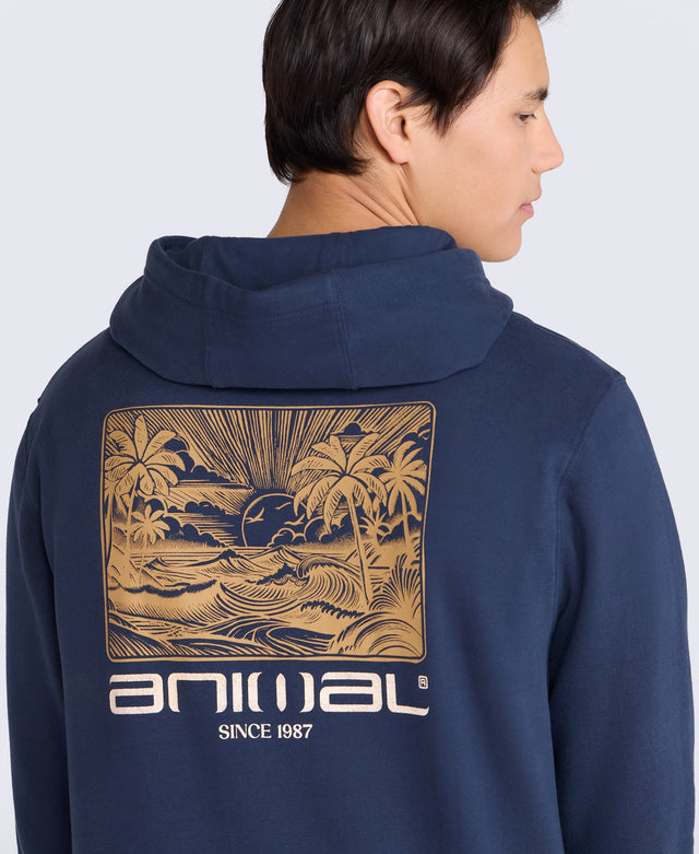 River Mens Hoodie - Cobalt