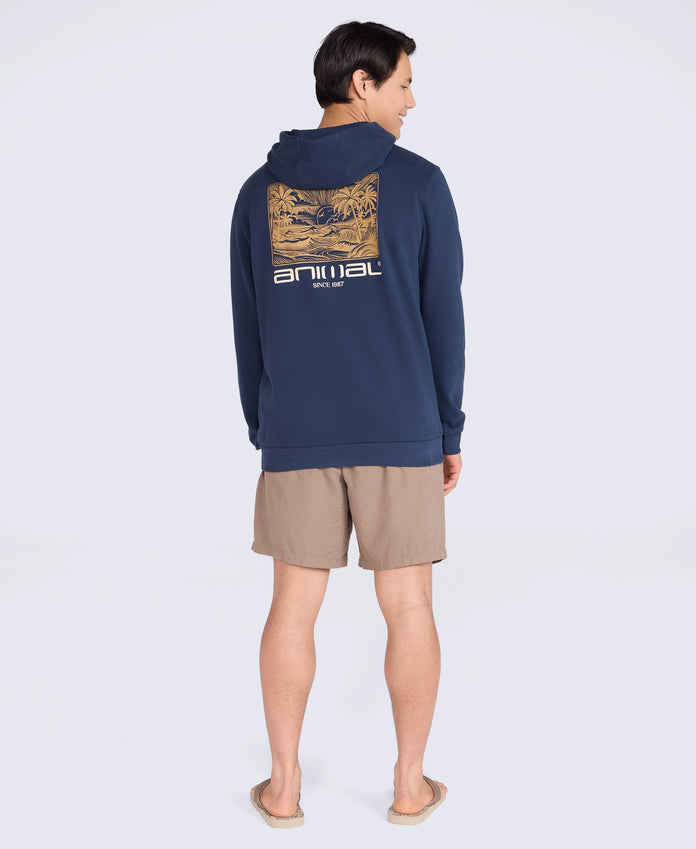 River Mens Hoodie - Cobalt