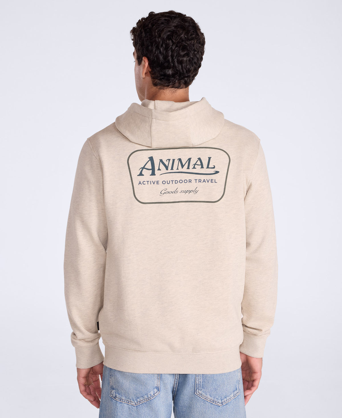 River Mens Hoodie - Cream
