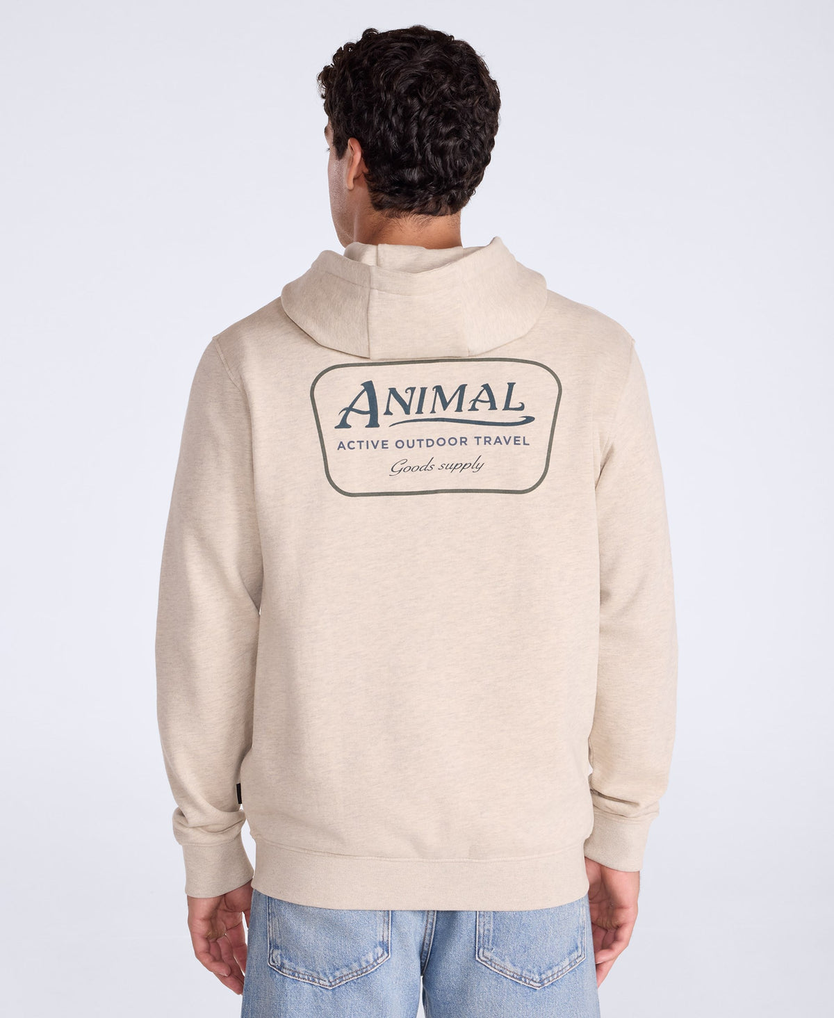 River Mens Hoodie - Cream