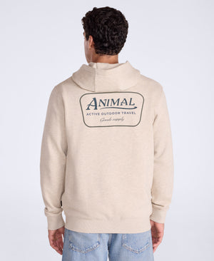 River Mens Hoodie - Cream