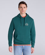 River Mens Hoodie - Dark Green
