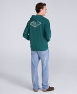 River Mens Hoodie - Dark Green