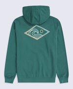River Mens Hoodie - Dark Green