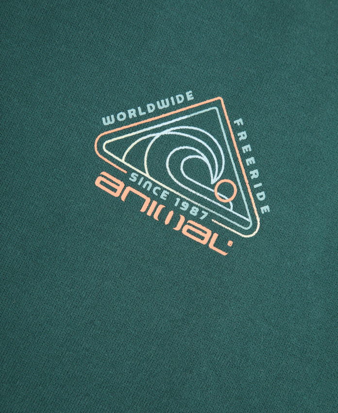 River Mens Hoodie - Dark Green