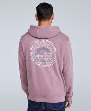River Mens Hoodie - Grape