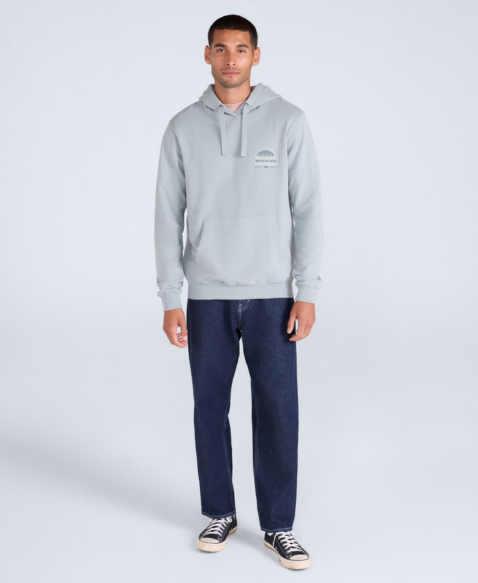 River Mens Hoodie - Light Blue