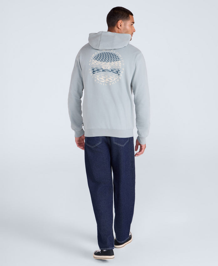 River Mens Hoodie - Light Blue