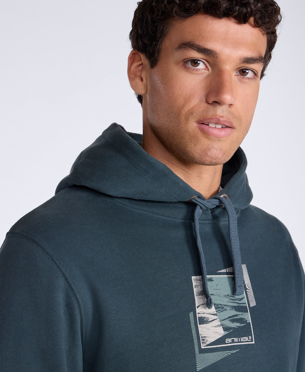 River Mens Hoodie - Petrol