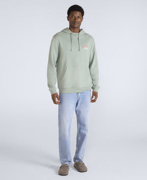 River Mens Hoodie - Pale Green