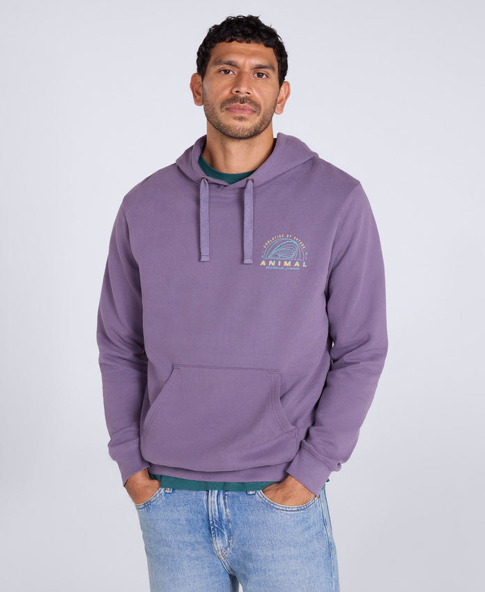River Mens Hoodie - Purple