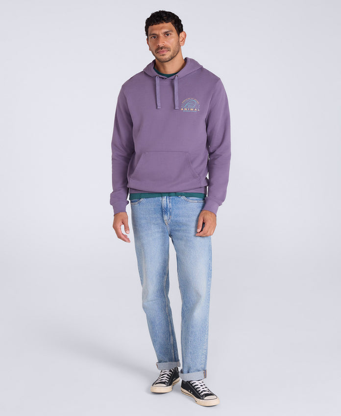 River Mens Hoodie - Purple