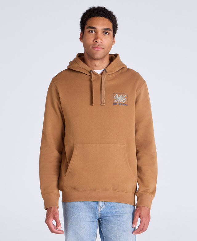 River Mens Hoodie - Tan
