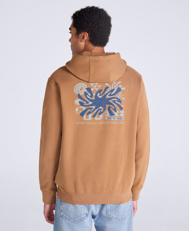 River Mens Hoodie - Tan