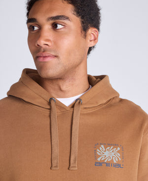 River Mens Hoodie - Tan