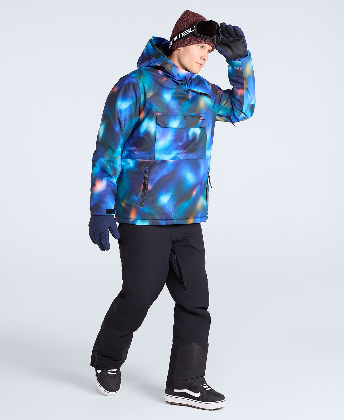 Snowstorm Mens Waterproof Overhead Snow Jacket - Bright Blue