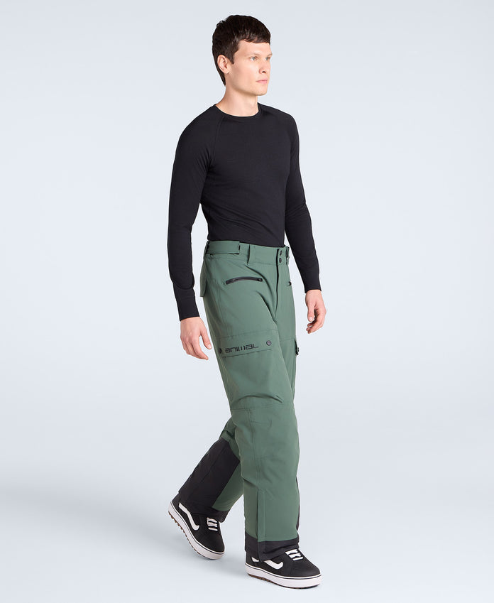 Glaze Mens Snow Pants - Green