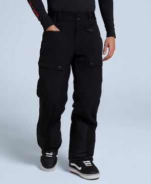 Glaze Mens Waterproof Snow Pants - Jet Black