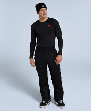 Glaze Mens Waterproof Snow Pants - Jet Black