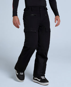 Glaze Mens Waterproof Snow Pants - Jet Black
