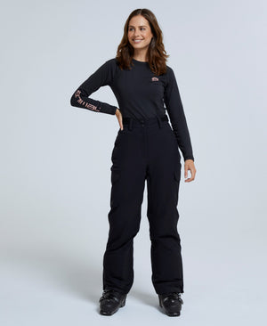 Glaze Womens Waterproof Ski Pants - Jet Black