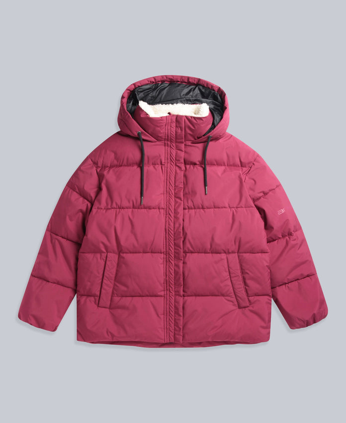 Thurso Womens Padded Jacket - Burgundy