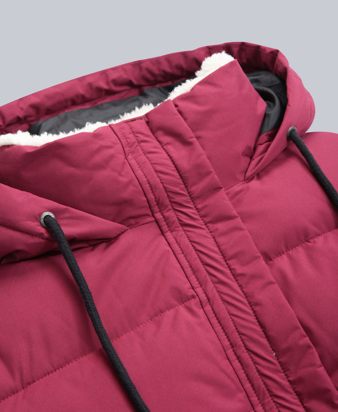 Thurso Womens Padded Jacket - Burgundy
