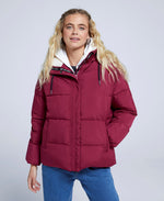 Thurso Womens Padded Jacket - Burgundy