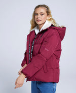 Thurso Womens Padded Jacket - Burgundy