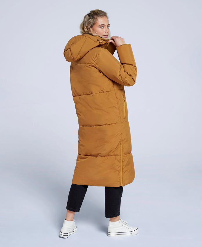 Wilding Womens Padded Jacket - Mustard