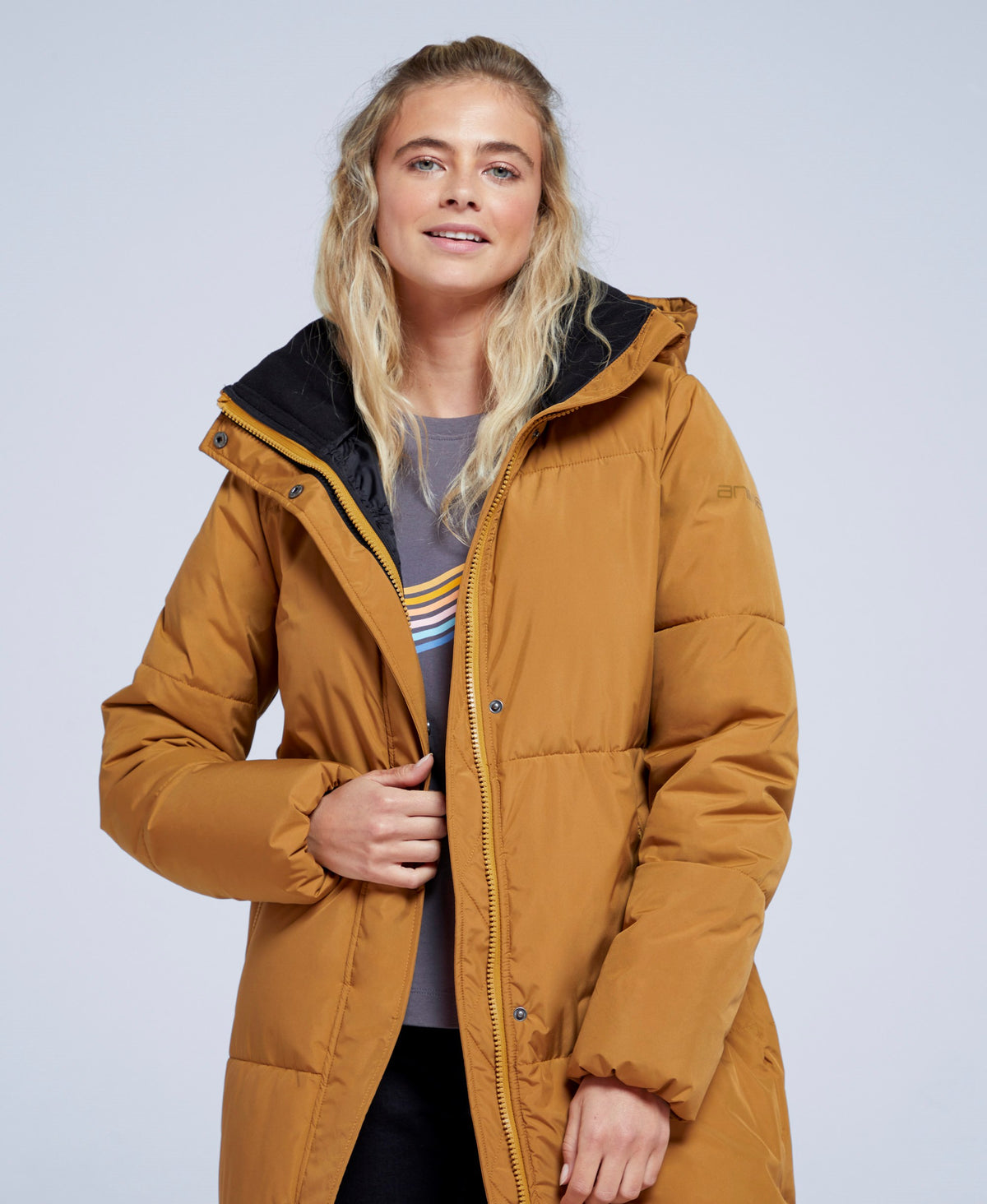 Wilding Womens Padded Jacket - Mustard