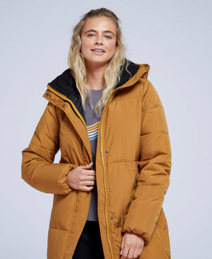 Wilding Womens Padded Jacket - Mustard