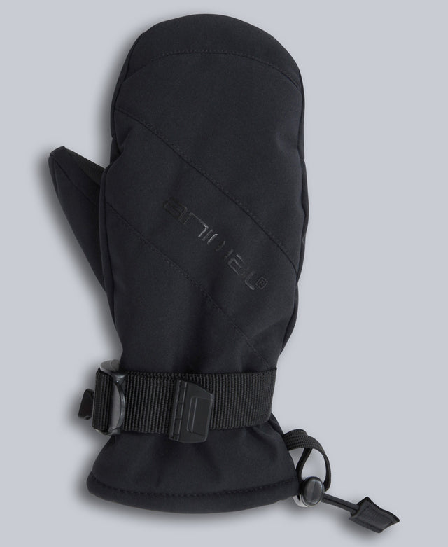 Cosy Kids Snow Mittens - Jet Black