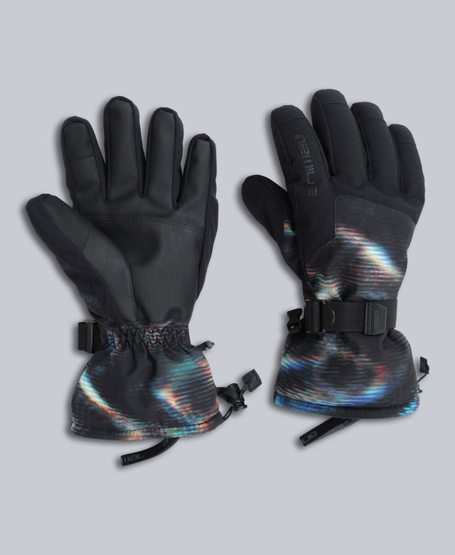 Iced Mens Snow Gloves - Orange