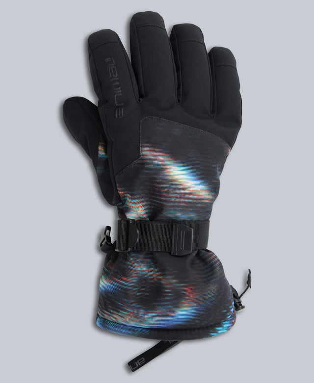 Iced Mens Snow Gloves - Orange