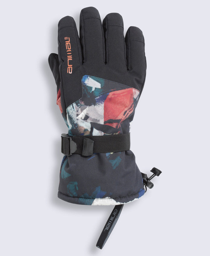 Iced Mens Snow Gloves - Red