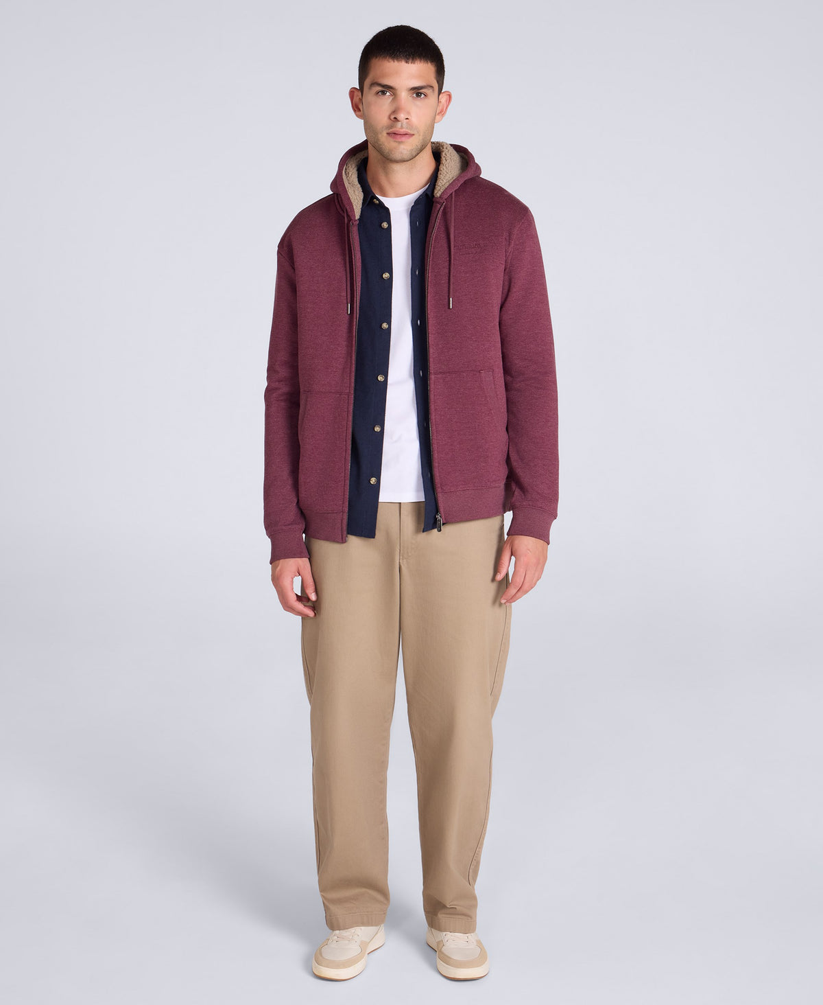 Samuel Mens Hoodie - Burgundy