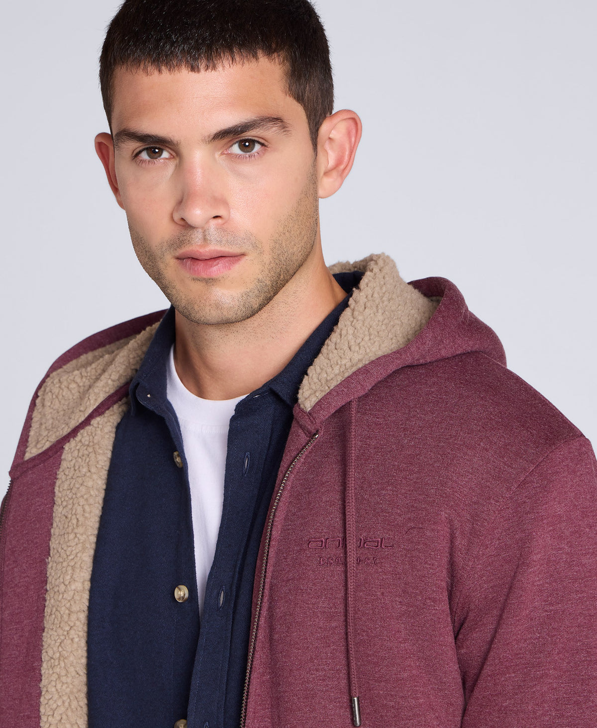 Samuel Mens Hoodie - Burgundy