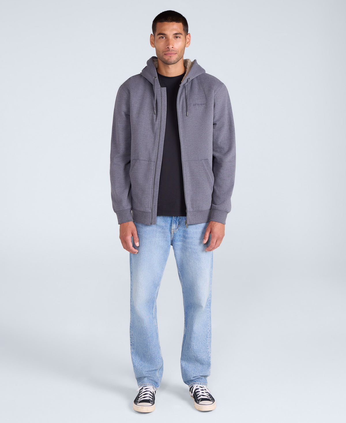 Samuel Mens Hoodie - Charcoal