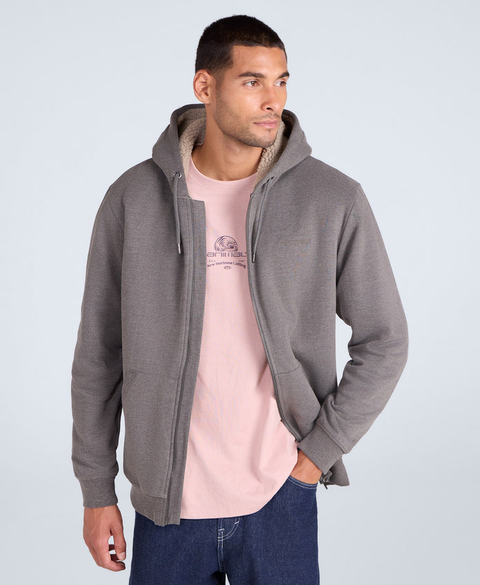 Samuel Mens Hoodie - Dark Khaki