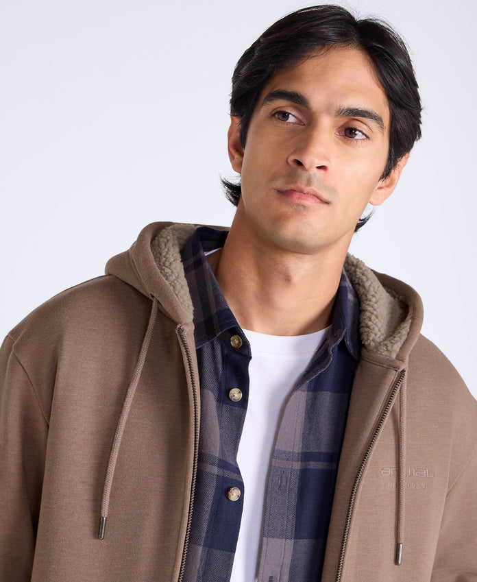 Samuel Mens Hoodie - Tan